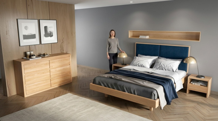 Massivholz Bett 180x200 Doppelbett massiv Echt Hozbett Vollholzbett Betten Neu