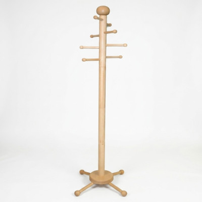 Kleiderständer Garderobenständer Holz Kleiderstange Design Garderobe mit 8 Haken