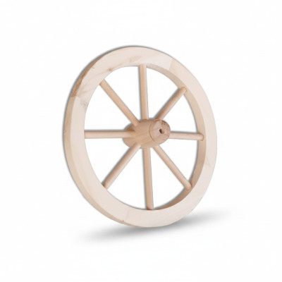 Dekorad Holzrad Ø 30 cm Speichenrad Wagenrad Gartendeko Ladendeko Vollholz