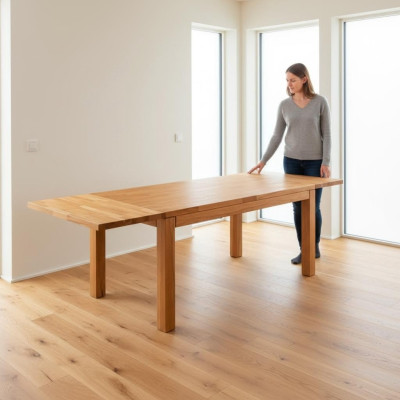 Tisch Echtes Holz Eiche Massivholz Esstische Vollmassiv 140x90cm Tische Echtholz