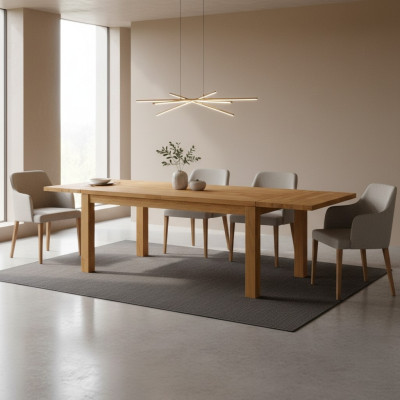 Tisch Echtes Holz Eiche Massivholz Esstische Vollmassiv 140x90cm Tische Echtholz