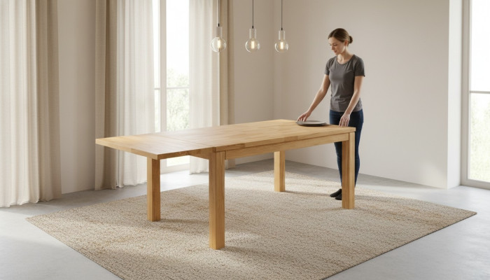 Esstisch Massiv Tisch Echt Holz Tische Eiche Esszimmer Massivem 160x90cm Neu