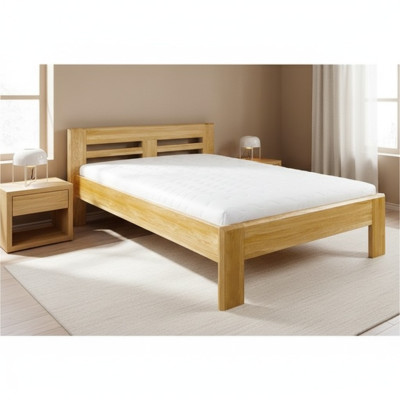 Betten Holzbett Echtes Holz Bett Hotel Design Stil Massive 140x200 Schlafzimmer