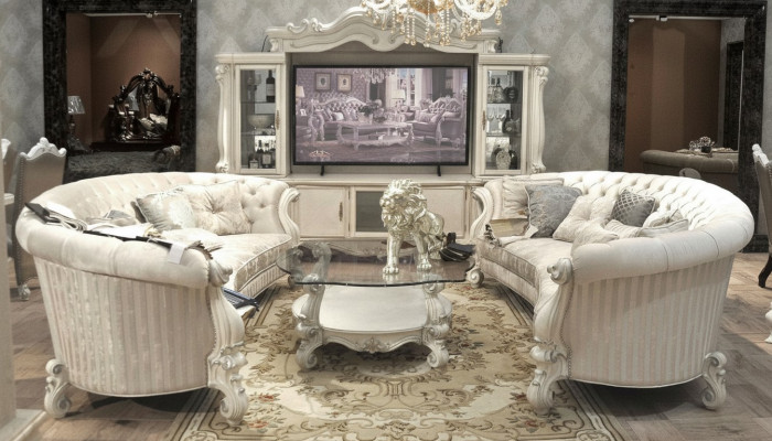 Komplett Set Sofagarnitur 4+4 Sitzer Designer Wohnlandschaft 2 tlg. Gruppe