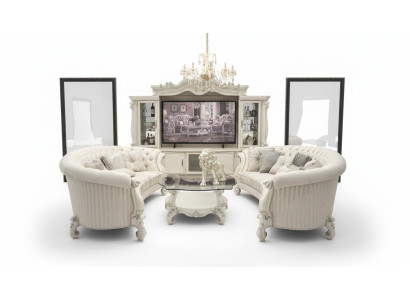 Komplett Set Sofagarnitur 4+4 Sitzer Designer Wohnlandschaft 2 tlg. Gruppe