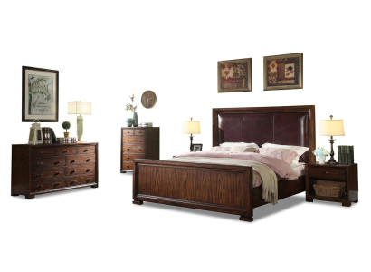 Komplettes Schlafzimmer Set 4 tlg Design Modern Luxus Bett 2x Nachttisch