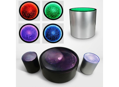 Beistelltisch Led Rund Wasser Wand Bar Theke Regal Möbel Beleuchtete