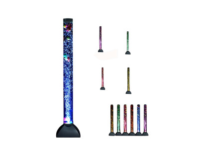 LED Wasser Säule 120cm Leuchte klar Fische Dekoration Steh Lampe