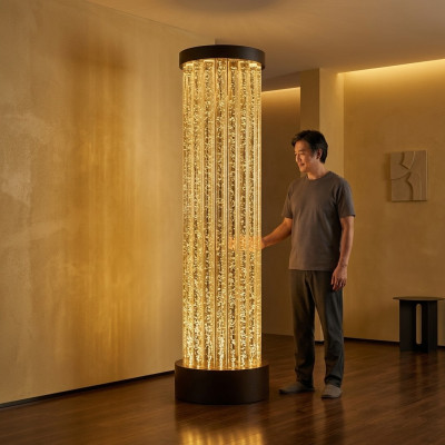 Wasser säule xxl 110x200cm big Wasserwand Säulen Wand Trennwand
