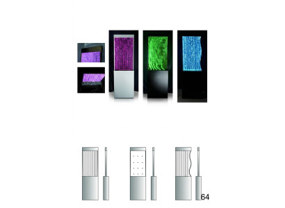 Designer Trennwand Luxus Wände Wassser Säulen Waterwall Trennwände 60x180cm xxl