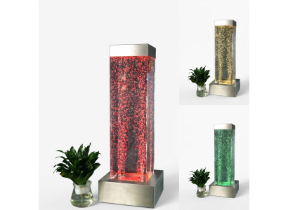 Wasser Säule 20x80cm Wasserwand Säulen Wand Trennwand Led