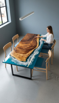 Beistelltisch Couchtisch Epoxy Möbel Designer Tisch Epoxidharz Tische