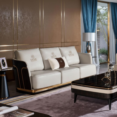 Dreisitzer Couch Polster Sofa Couchen Sofas Designer Ledercouchen Weiße