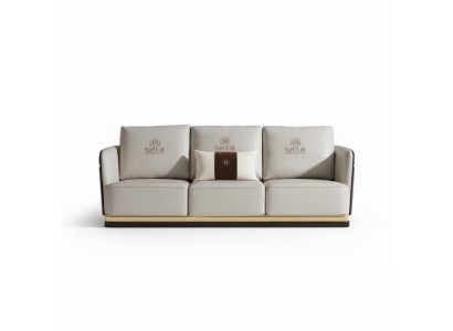 Dreisitzer Couch Polster Sofa Couchen Sofas Designer Ledercouchen Weiße