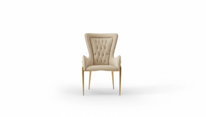 Sessel Stuhl 1x Esszimmer Lounge Sitz Polsterstuhl Luxus Leder Fernseh