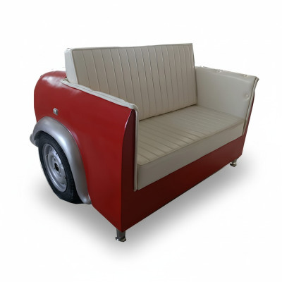 Cadillac Car Autosofa Diner Sofa Couch Auto Möbel USA Einrichtung Deko Modell