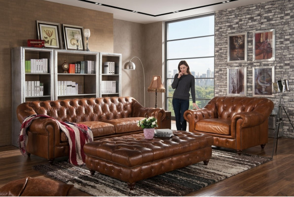 Sofagarnitur 31 Sitzer Chesterfield Garnitur Englische Vintage Sofa Sessel