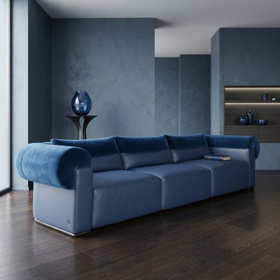 Big Sofa Couch 4 Sitzer Vier Couchen Polster Sitz Sofas Couchen Leder viersitzer