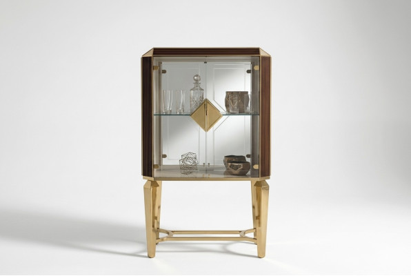 Schrank Bar Barschrank Vitrine Wohnzimmer Designer Regal Möbel arredoclassic