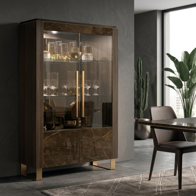 Luxus Vitrine Vitrinen Schrank Schränke Italienische Stil Möbel arredoclassic