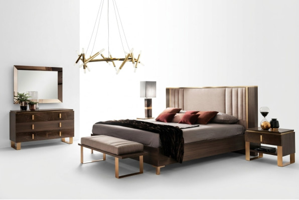 Luxus Schlafzimmer Sets Bett 2x Nachttisch Klassischer Design Betten Möbel 3tlg
