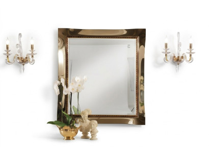 Klassischer Wandspiegel Holzrahmen Spiegel Möbel Hängespiegel Glas Rahmen Wand