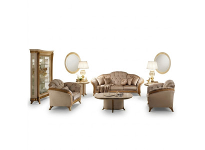 Sofagarnitur 3+2+1 Sitzer Wohnlandschaft Sofa Couch Arredoclassic Garnitur Sofas