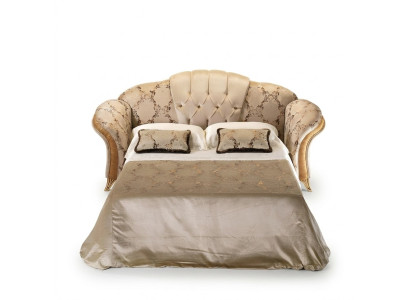 Sofa 3 Sitzer Couch mit Bettfunktion Textil Stoff Möbel Polster arredoclassic
