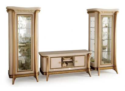 Wohnzimmer Sideboard 2x Vitrine 3tlg. Wohnwand Möbel arredoclassic Set Design Wohnzimmer Sideboard 2x Vitrine 3tlg. Wohnwand Möbel arredoclassic Set Design