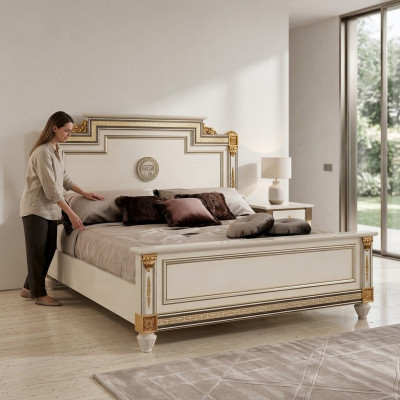 Luxus Schlafzimmer Bett Polster Design Luxus Doppel Hotel Betten Kingsize-Bett