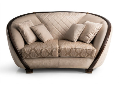 Wohnzimmer Stoff Couch Sofa 2 Sitzer Designer Couchen Couch Beige Textil Polster Wohnzimmer Stoff Couch Sofa 2 Sitzer Designer Couchen Couch Beige Textil Polster