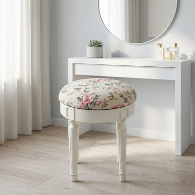 Runder Hocker Poufa Fußhocker Runder Hocker Polsterhocker Sitzhocker Beistell