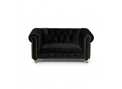 Chesterfield 2 Sitzer Klassische Luxus Barock Rokoko Sofa Textil Leder Couch