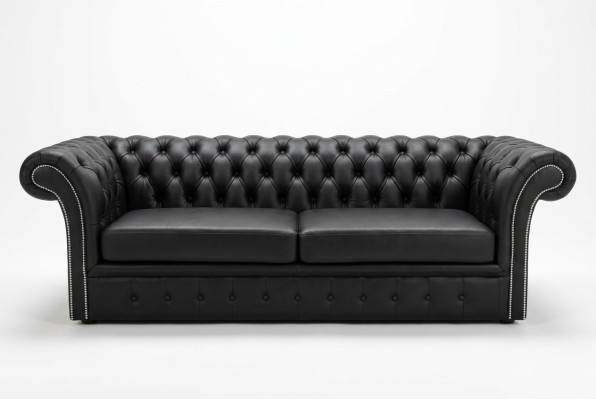 Chesterfield Sofa Couch Polster Stoff Leder Couchen Polster Garnitur 3 Sitzer