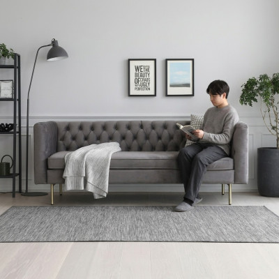 Sofa Luxus Textil Chesterfield Couch Sofas Polster 3 Sitzer Italienische Möbel