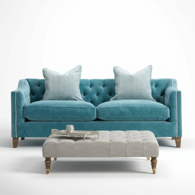 Chesterfield Sofa 2 Sitzer Polster Designer Couchen Sofas Garnitur Zweisitzer