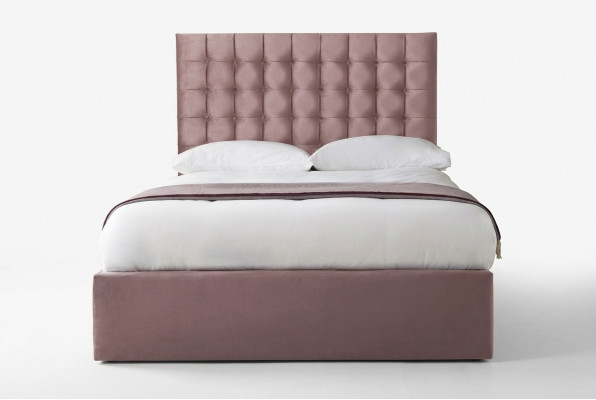 Pinkes Designer Chesterfield Doppelbett Designer Schlafzimmer Bett