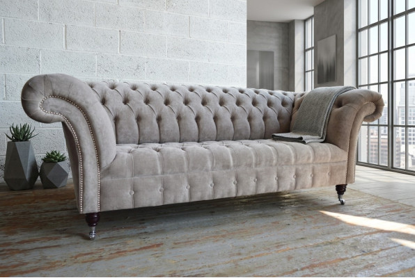 Chesterfield 3 Sitzer Couch Polster Couchen Sitz Wohnzimmer Sofa Dreisitzer Neu