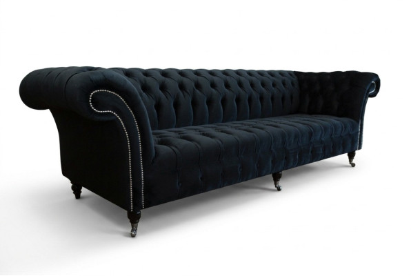 Schwarzer Moderner Viersitzer Luxus 4-Sitzer Wohnzimmer Sofa