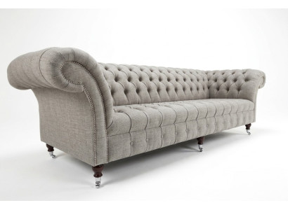 Textil Sofa Stoff Couch Chesterfield big sofas xxl couchen Sitz 265cm Polster
