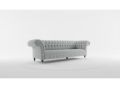 Textil Sofa Stoff Couch Chesterfield big sofas xxl couchen Sitz Polster 265cm