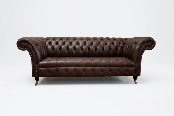 Braunes Chesterfield Sofa Luxus Couch Designer Polster Sofa