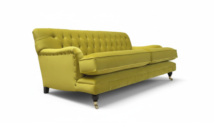 Chesterfield 3 Sitzer Design Sofa Couch Polster Sofas Couchen Textil dreisitzer