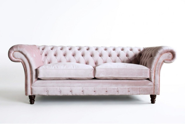Chesterfield 3 Sitzer Design Sofa Couch Polster Sofas Couchen Textil dreisitzer