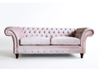 Chesterfield 3 Sitzer Design Sofa Couch Polster Sofas Couchen Textil dreisitzer
