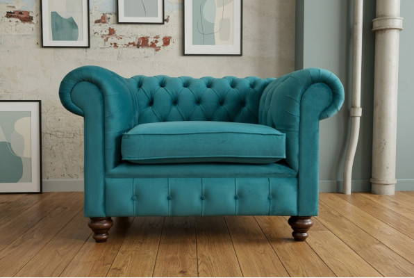 sessel einsitzer chesterfield textil sofa couch polster sofas stoff couchen neu