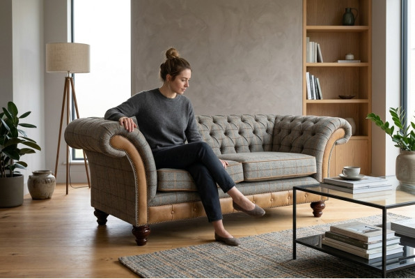 Chesterfield möbel klassische Wohnzimmer Sofa Couch Sitz Polster couchen Sofas