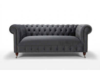 Moderner grauer Dreisitzer Luxus Wohnzimmer 3-Sitzer Sofa