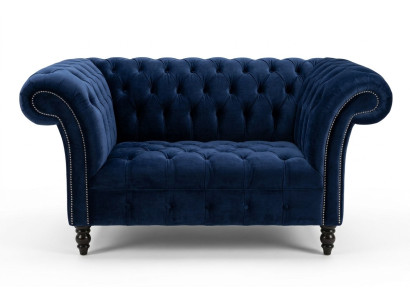 Chesterfield Sofa Couch Polster Garnitur 1,5 Sitzer Sofas Klassisch Einsitzer