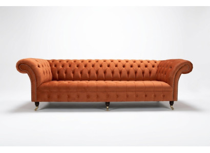 Sofa Polster Chesterfield Textil Sofas Design Luxus Ledersofas 4 Sitzer 265cm